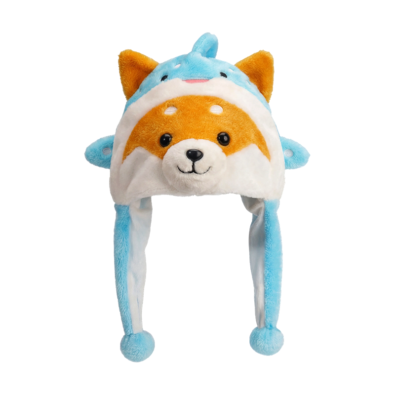 Sininen shiba inu pehmohattu